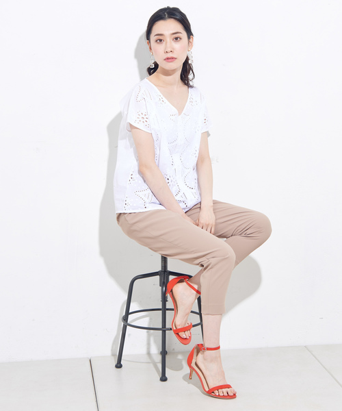 un dix cors（アンディコール）の「ストラップ細ミュールサンダル-（サンダル・レディース・ベージュ/レッド/ブラック・MEDIUM/SMALL/LARGE）」の10枚目の写真