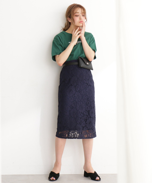 FREE'S MART（フリーズマート）の「【ヒルナンデス! 放送商品】レースペンシルスカート（スカート・レディース・ブラウン/ネイビー/グリーン・MEDIUM/SMALL）」の19枚目の写真