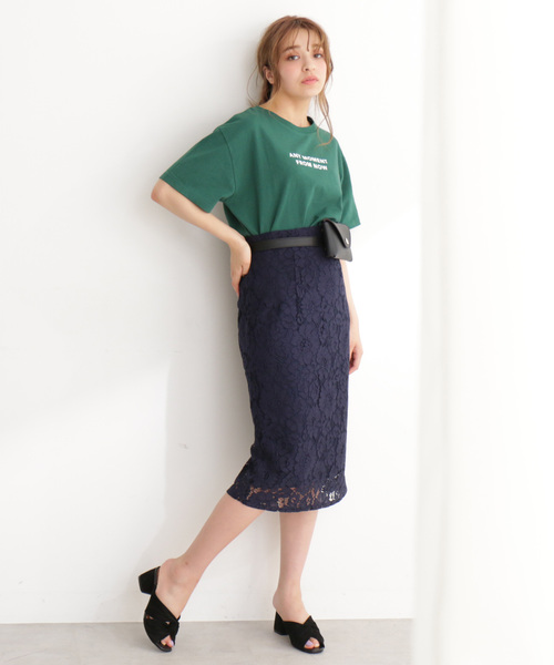 FREE'S MART（フリーズマート）の「【ヒルナンデス! 放送商品】レースペンシルスカート（スカート・レディース・ブラウン/ネイビー/グリーン・MEDIUM/SMALL）」の18枚目の写真