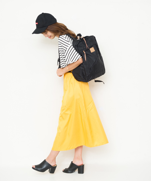 and mikka（アンドミカ）の「【WEB限定】and mikka / 軽量 スクエアデイパック マザーズリュック（バックパック/リュック・レディース・ブラック/グリーン/ネイビー/イエロー/レッド・FREE）」の20枚目の写真