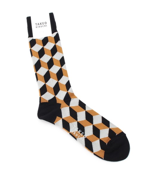 Takeo Kikuchi タケオキクチ の 幾何学柄ソックス メンズ 靴下 ソックス 靴下 Wear