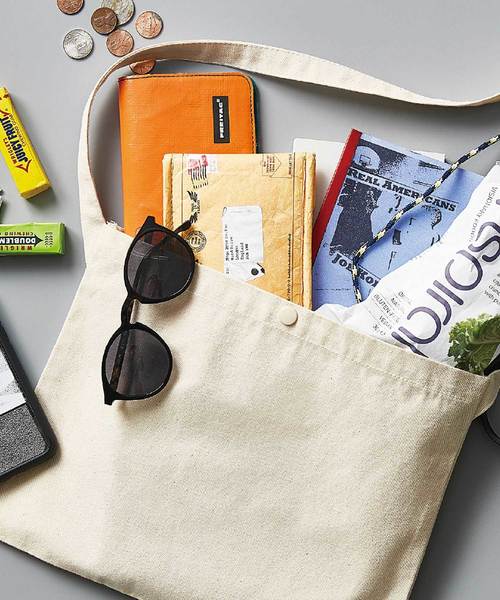 United Athle（ユナイテッドアスレ）の「【 United Athle / ユナイテッドアスレ 】 キャンバス サコッシュバッグ（ショルダーバッグ・メンズ・ブラック/ナチュラル/ネイビー/グレー・FREE）」の9枚目の写真