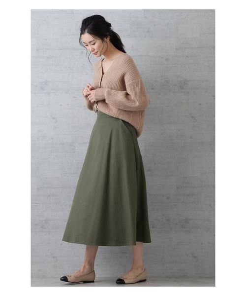 NATURAL BEAUTY BASIC（ナチュラルビューティーベーシック）の「【CanCamコラボ】片畦ショートカーデ（カーディガン/ボレロ・レディース・ベージュ/オフホワイト/ピンク・MEDIUM）」の7枚目の写真