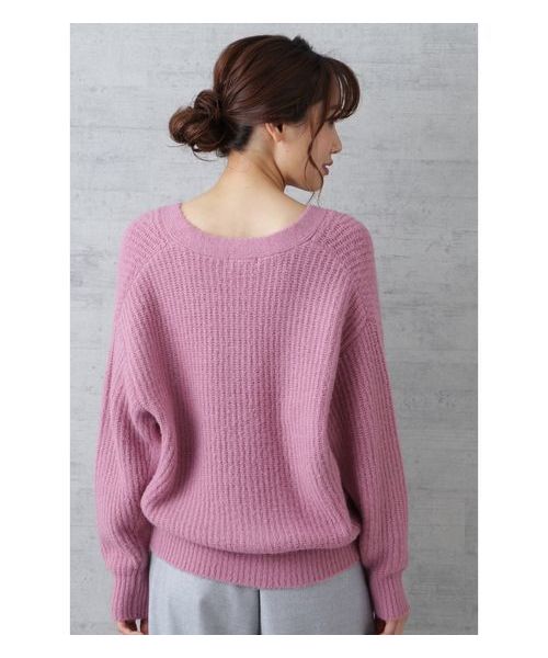 NATURAL BEAUTY BASIC（ナチュラルビューティーベーシック）の「【CanCamコラボ】片畦ショートカーデ（カーディガン/ボレロ・レディース・ベージュ/オフホワイト/ピンク・MEDIUM）」の22枚目の写真