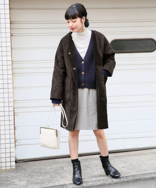 LOWRYS FARM(ローリーズファーム)の「リバーシブルムートンボアコート 807922(その他アウター・レディース・ブラック/ベージュ/アイボリー・MEDIUM/LARGE)」の21枚目の写真