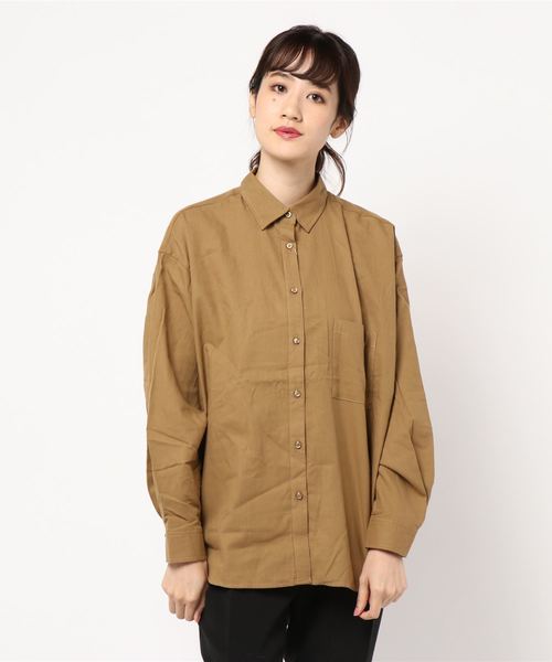 AMERICAN HOLIC（アメリカンホリック）の「・ビエラビックバックタックシャツ（シャツ/ブラウス・レディース・ライトグレー/ベージュ/ネイビー/オフホワイト/ブラック系その他3/ベージュ系その他4/ブルー系その他5・M/L）」の5枚目の写真