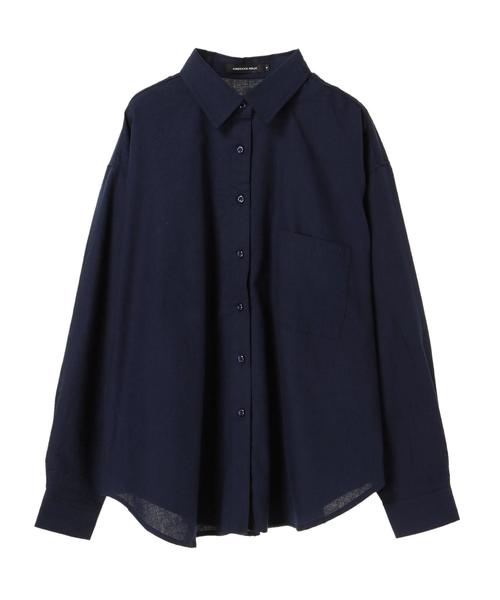 AMERICAN HOLIC（アメリカンホリック）の「・ビエラビックバックタックシャツ（シャツ/ブラウス・レディース・ライトグレー/ベージュ/ネイビー/オフホワイト/ブラック系その他3/ベージュ系その他4/ブルー系その他5・M/L）」の8枚目の写真