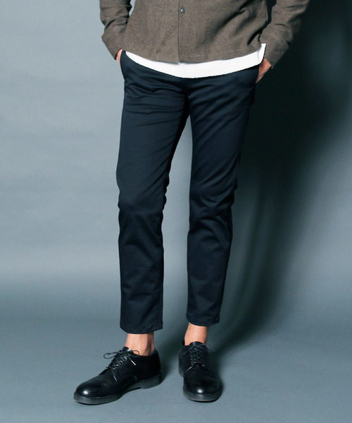 Magine（マージン）の「COMPACT CHINO STRETCH TAPERED NO-P PANTS:コンパクトチノ ストレッチテーパード NO-Pパンツ（チノパンツ・メンズ・ブラック/ベージュ/ネイビー・44/46/48）」の18枚目の写真