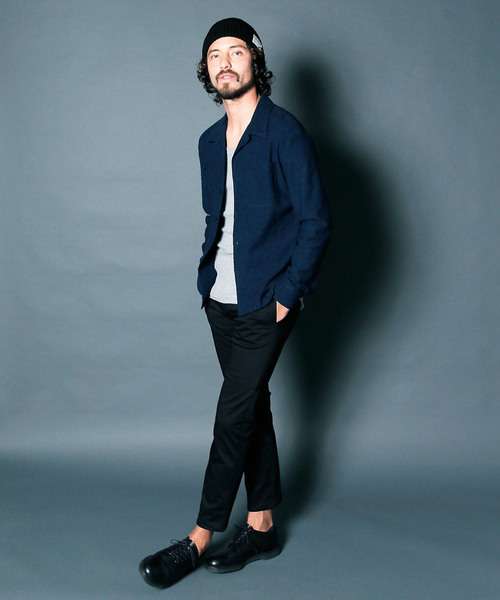 Magine（マージン）の「COMPACT CHINO STRETCH TAPERED NO-P PANTS:コンパクトチノ ストレッチテーパード NO-Pパンツ（チノパンツ・メンズ・ブラック/ベージュ/ネイビー・44/46/48）」の22枚目の写真