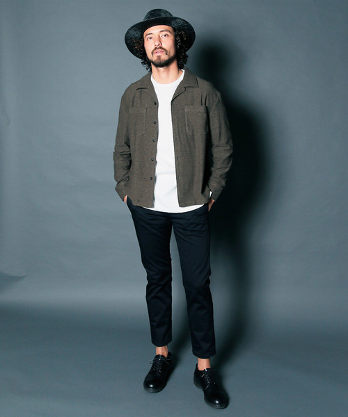 Magine（マージン）の「COMPACT CHINO STRETCH TAPERED NO-P PANTS:コンパクトチノ ストレッチテーパード NO-Pパンツ（チノパンツ・メンズ・ブラック/ベージュ/ネイビー・44/46/48）」の16枚目の写真