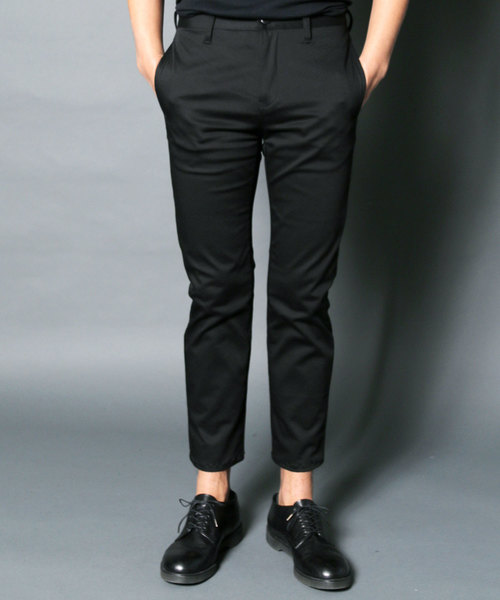 Magine（マージン）の「COMPACT CHINO STRETCH TAPERED NO-P PANTS:コンパクトチノ ストレッチテーパード NO-Pパンツ（チノパンツ・メンズ・ブラック/ベージュ/ネイビー・44/46/48）」の6枚目の写真