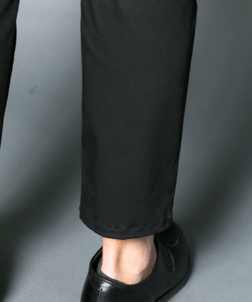 Magine（マージン）の「COMPACT CHINO STRETCH TAPERED NO-P PANTS:コンパクトチノ ストレッチテーパード NO-Pパンツ（チノパンツ・メンズ・ブラック/ベージュ/ネイビー・44/46/48）」の17枚目の写真