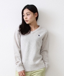 coen | ラムウールVネックニット(ニット/セーター)