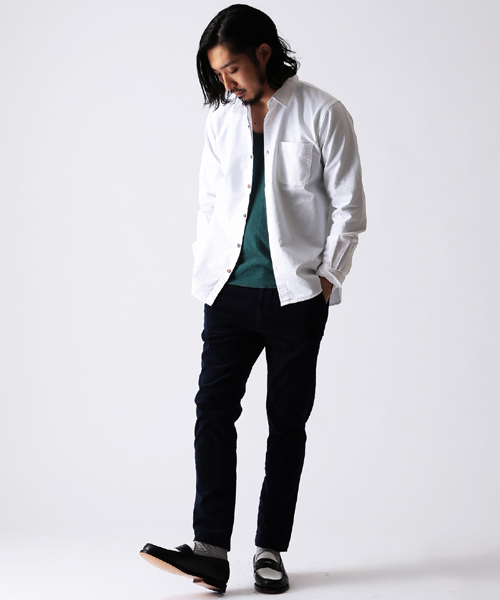 BEAMS（ビームス）の「□BEAMS / ガーメントダイ ストレッチ コーデュロイパンツ/（その他パンツ・メンズ・ネイビー/ベージュ/オリーブ・MEDIUM/X-LARGE/SMALL/LARGE）」の14枚目の写真