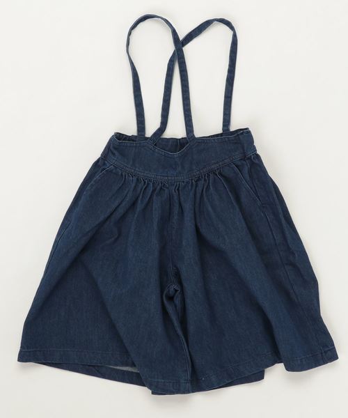 RUGGEDWORKS（ラゲッドワークス）の「キッズ デニム無地 サスペンダー付きロングフレアパンツ（サロペット/オーバーオール・キッズ・インディゴブルー・130cm/140cm/90cm/110cm/100cm/120cm）」の3枚目の写真
