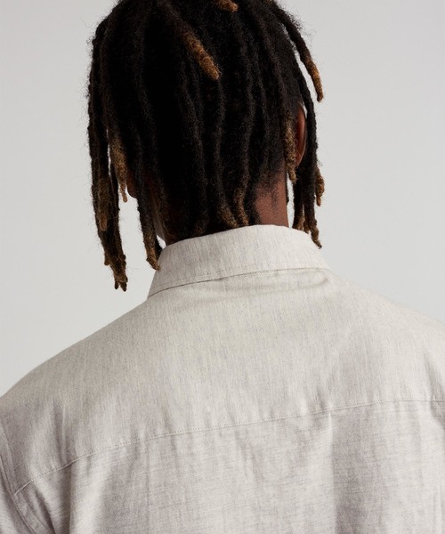 Saturdays NYC（サタデーズ ニューヨークシティ ）の「Crosby Flannel Button Down Shirt（シャツ/ブラウス・メンズ・グレー/ネイビー/ベージュ/ブラック・S/L/M/XS/XL）」の7枚目の写真