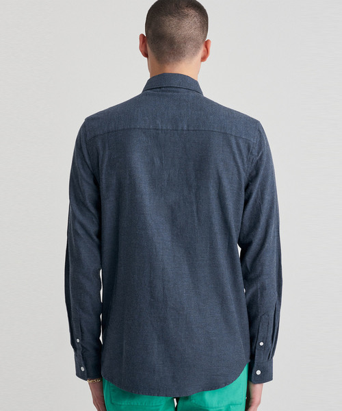 Saturdays NYC（サタデーズ ニューヨークシティ ）の「Crosby Flannel Button Down Shirt（シャツ/ブラウス・メンズ・グレー/ネイビー/ベージュ/ブラック・S/L/M/XS/XL）」の20枚目の写真