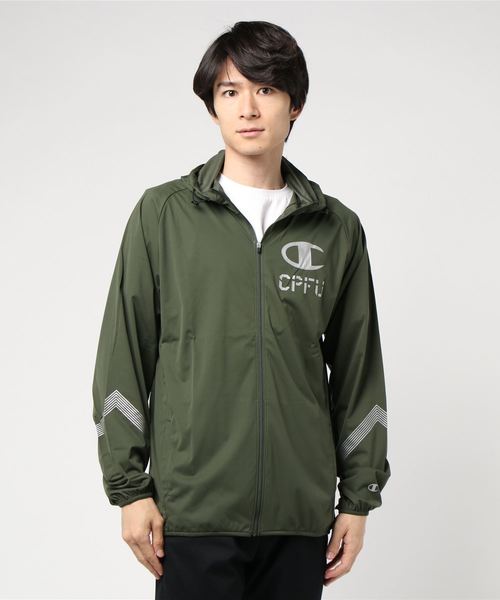Champion(チャンピオン)の「【Champion/チャンピオン】メンズ CPFU ストレッチフルジップパーカー(その他アウター・メンズ・ダークブルー/ライトグレー/オリーブ・MEDIUM/X-LARGE/LARGE)」の3枚目の写真