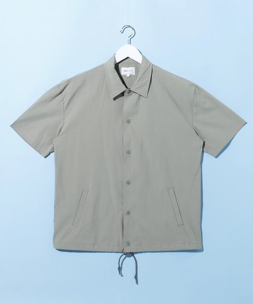 EMMA CLOTHES（エマクローズ）の「ルーズシルエット コーチシャツジャケット 1/2 sleeve（その他アウター・メンズ・ブラック/ベージュ/グレー・M/L）」の7枚目の写真