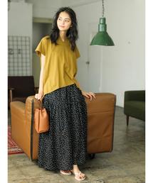 CRAFT STANDARD BOUTIQUE | ジグザグ切替ギャザースカート○★☆(スカート)