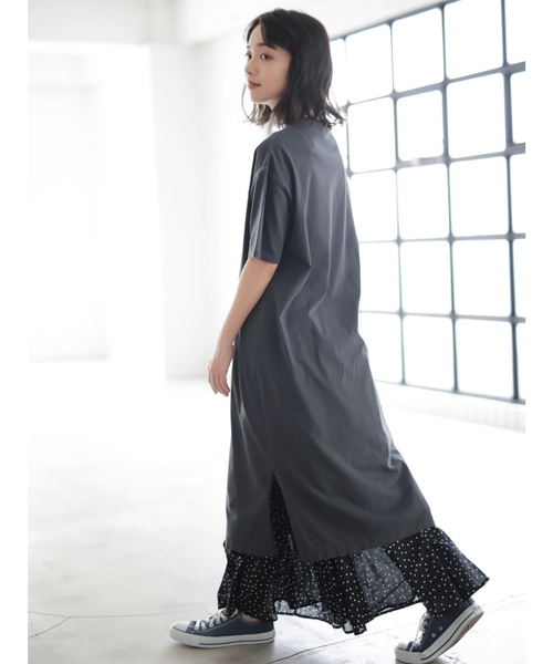 CRAFT STANDARD BOUTIQUE（クラフトスタンダードブティック）の「ジグザグ切替ギャザースカート○★☆（スカート・レディース・ブラック/カーキ/ドット・FREE）」の13枚目の写真