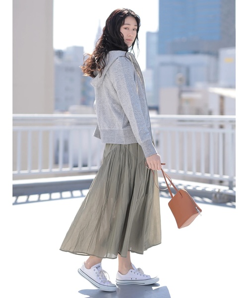 CRAFT STANDARD BOUTIQUE（クラフトスタンダードブティック）の「ジグザグ切替ギャザースカート○★☆（スカート・レディース・ブラック/カーキ/ドット・FREE）」の6枚目の写真