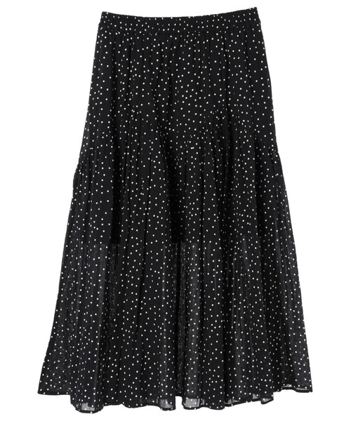 CRAFT STANDARD BOUTIQUE（クラフトスタンダードブティック）の「ジグザグ切替ギャザースカート○★☆（スカート・レディース・ブラック/カーキ/ドット・FREE）」の15枚目の写真