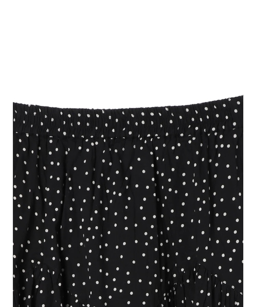 CRAFT STANDARD BOUTIQUE（クラフトスタンダードブティック）の「ジグザグ切替ギャザースカート○★☆（スカート・レディース・ブラック/カーキ/ドット・FREE）」の10枚目の写真