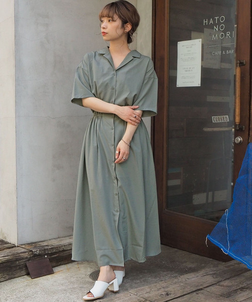 tiptop（ティップトップ）の「5分袖開襟ワンピース（ワンピース）」 - WEAR