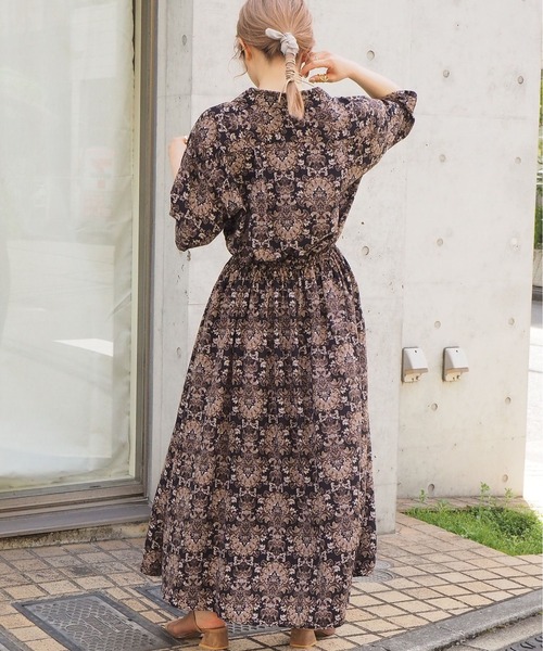 セール】5分袖開襟ワンピース（ワンピース）｜tiptop（ティップトップ