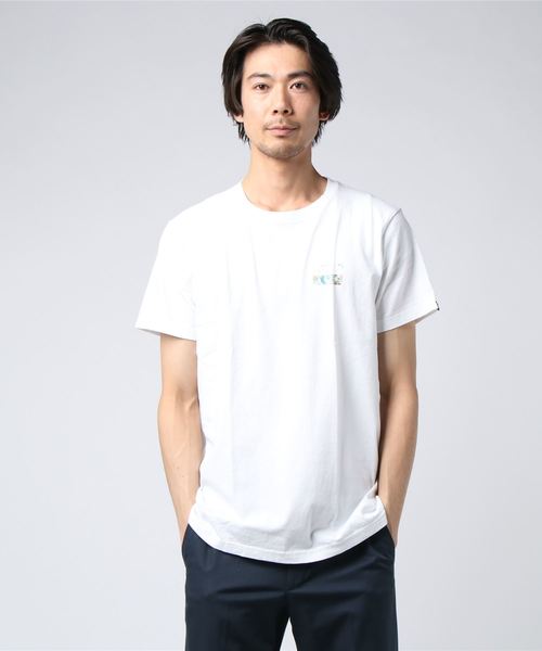 BILLABONG(ビラボン)の「ボックスロゴTシャツ BILLABONG AJ011-205(Tシャツ/カットソー・メンズ・ホワイト×ネイビー/ホワイト×ブルー/ブラック×ブルー・M/L/S)」の2枚目の写真
