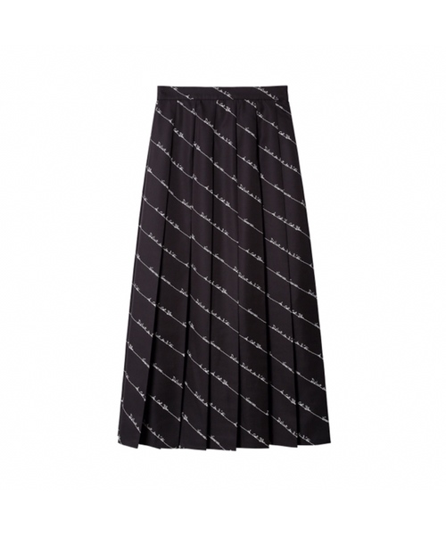 LE CIEL BLEU（ルシェルブルー）の「Monogram Print Pleated Skirt  