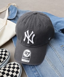 '47 | 【47 brand】オフィシャルメジャーリーガー ニューヨークヤンキース 球団ロゴ立体刺繍ベースボールキャップ(キャップ)