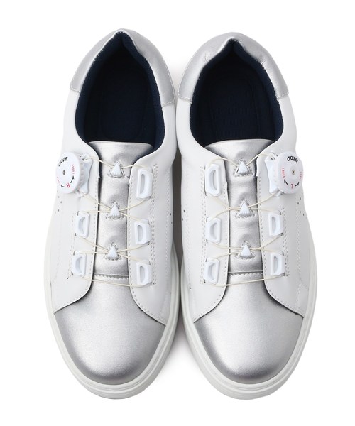 adabat（アダバット）の「ダイヤル式スパイクレスシューズ レディース（スニーカー・レディース・ホワイト/ネイビー・30/35/40/45）」の8枚目の写真