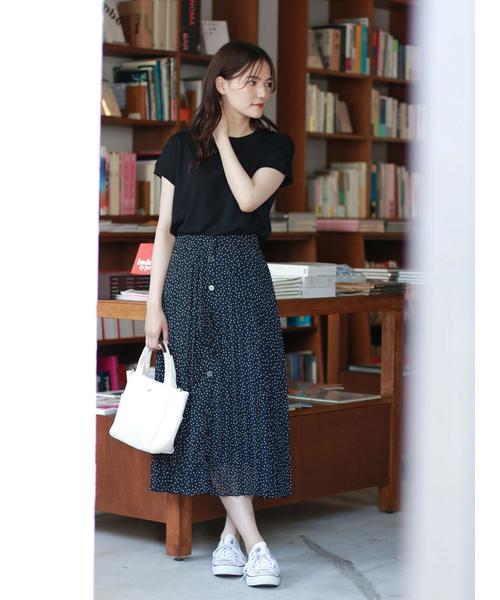 AMERICAN HOLIC(アメリカンホリック)の「前ボタンプリーツスカート *(スカート・レディース・ネイビー/レオパード/ドット/その他14/テラコッタ・M/L)」の15枚目の写真