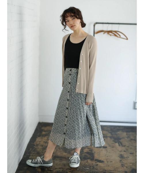 AMERICAN HOLIC(アメリカンホリック)の「前ボタンプリーツスカート *(スカート・レディース・ネイビー/レオパード/ドット/その他14/テラコッタ・M/L)」の9枚目の写真