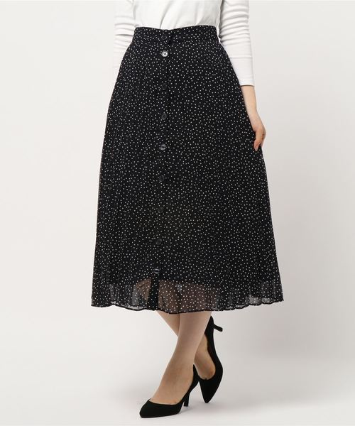 AMERICAN HOLIC(アメリカンホリック)の「前ボタンプリーツスカート *(スカート・レディース・ネイビー/レオパード/ドット/その他14/テラコッタ・M/L)」の8枚目の写真