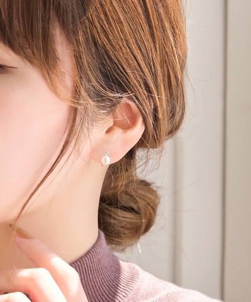 Phoebe(フィービィー)の「【K10】ジュエルパールイヤリング/淡水パール/BOX付き(イヤリング・レディース・ゴールド・FREE)」の8枚目の写真