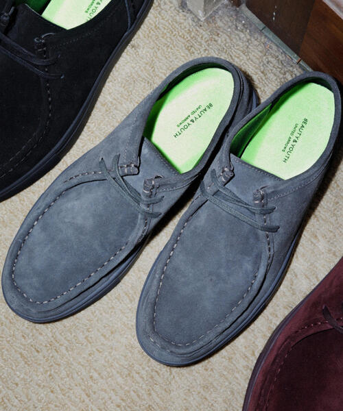 BEAUTY&YOUTH UNITED ARROWS（ビューティーアンドユースユナイテッドアローズ）の「BY エミック スニーカー ¨ ◇（スニーカー・メンズ・ワインレッド/ダークグレー/ネイビー/ブラック/ライム/グレー/ベージュ・8/7/10/9）」の3枚目の写真