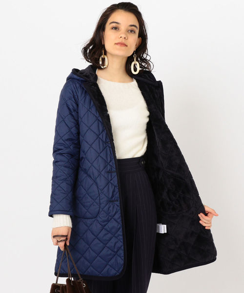 LAVENHAM(ラベンハム)の「LAVENHAM:【SHIPS別注】BRUNDON ロング◇(ブルゾン・レディース・チャコールグレー/オリーブ/ネイビー・36/38/40)」の10枚目の写真