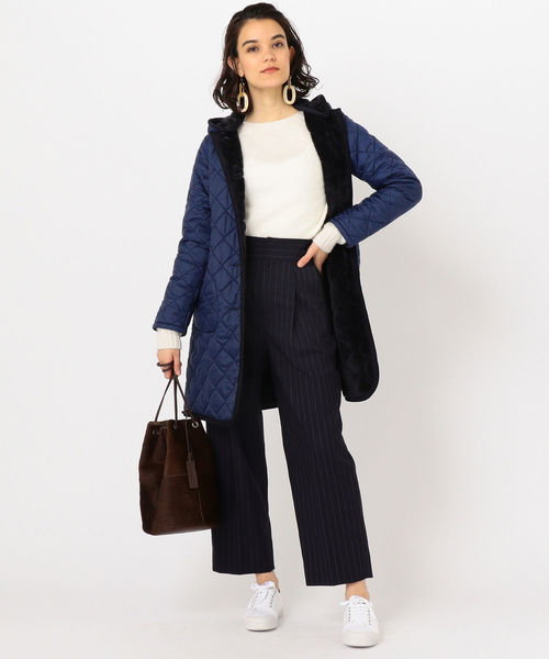 LAVENHAM(ラベンハム)の「LAVENHAM:【SHIPS別注】BRUNDON ロング◇(ブルゾン・レディース・チャコールグレー/オリーブ/ネイビー・36/38/40)」の12枚目の写真