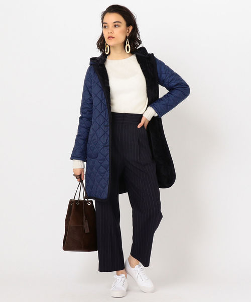 LAVENHAM(ラベンハム)の「LAVENHAM:【SHIPS別注】BRUNDON ロング◇(ブルゾン・レディース・チャコールグレー/オリーブ/ネイビー・36/38/40)」の13枚目の写真