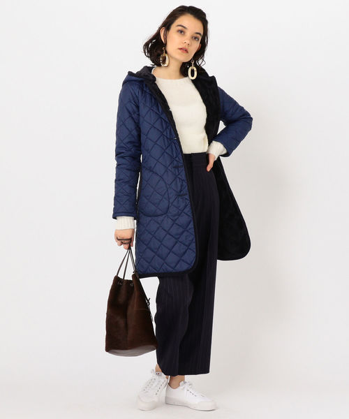 LAVENHAM(ラベンハム)の「LAVENHAM:【SHIPS別注】BRUNDON ロング◇(ブルゾン・レディース・チャコールグレー/オリーブ/ネイビー・36/38/40)」の14枚目の写真