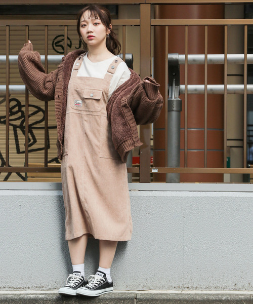 apres jour(アプレジュール)の「ワッペンコーデュロイジャンスカ【ZOZOTOWN限定アイテム】(ジャンパースカート・レディース・モカ/アイボリー/ライトベージュ・フリー)」の6枚目の写真