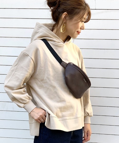 earth music&ecology（アースミュージックアンドエコロジー）の「スウェットパーカー ●＊（パーカー・レディース・ブラック/ダークグリーン/ベージュ/モカ/ラベンダー/杢グレー・FREE）」の4枚目の写真