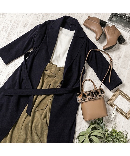 fifth（フィフス）の「ウエストリボンコーデュロイフレアスカート（スカート・レディース・ネイビー/カーキ/ブラウン・MEDIUM）」の11枚目の写真