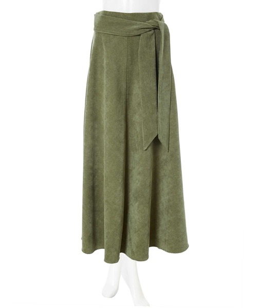 fifth（フィフス）の「ウエストリボンコーデュロイフレアスカート（スカート・レディース・ネイビー/カーキ/ブラウン・MEDIUM）」の19枚目の写真