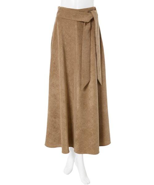 fifth（フィフス）の「ウエストリボンコーデュロイフレアスカート（スカート・レディース・ネイビー/カーキ/ブラウン・MEDIUM）」の8枚目の写真