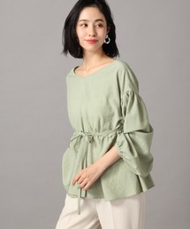 LOWRYS FARM | リネンライクカシュクールブラウス　871390(シャツ/ブラウス)