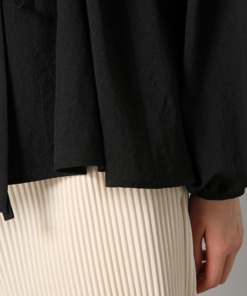 LOWRYS FARM（ローリーズファーム）の「リネンライクカシュクールブラウス　871390（シャツ/ブラウス・レディース・ブラック/ブラウン/グレイッシュベージュ/ミント・FREE）」の13枚目の写真